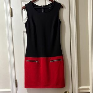 Cynthia Rowley Black and Red Mini Dress